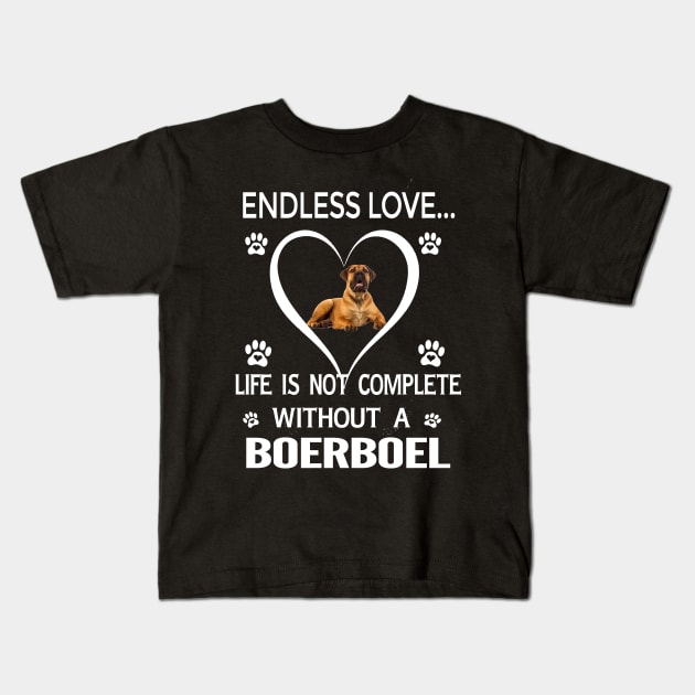 Boerboel Love Kids T-Shirt by bienvaem